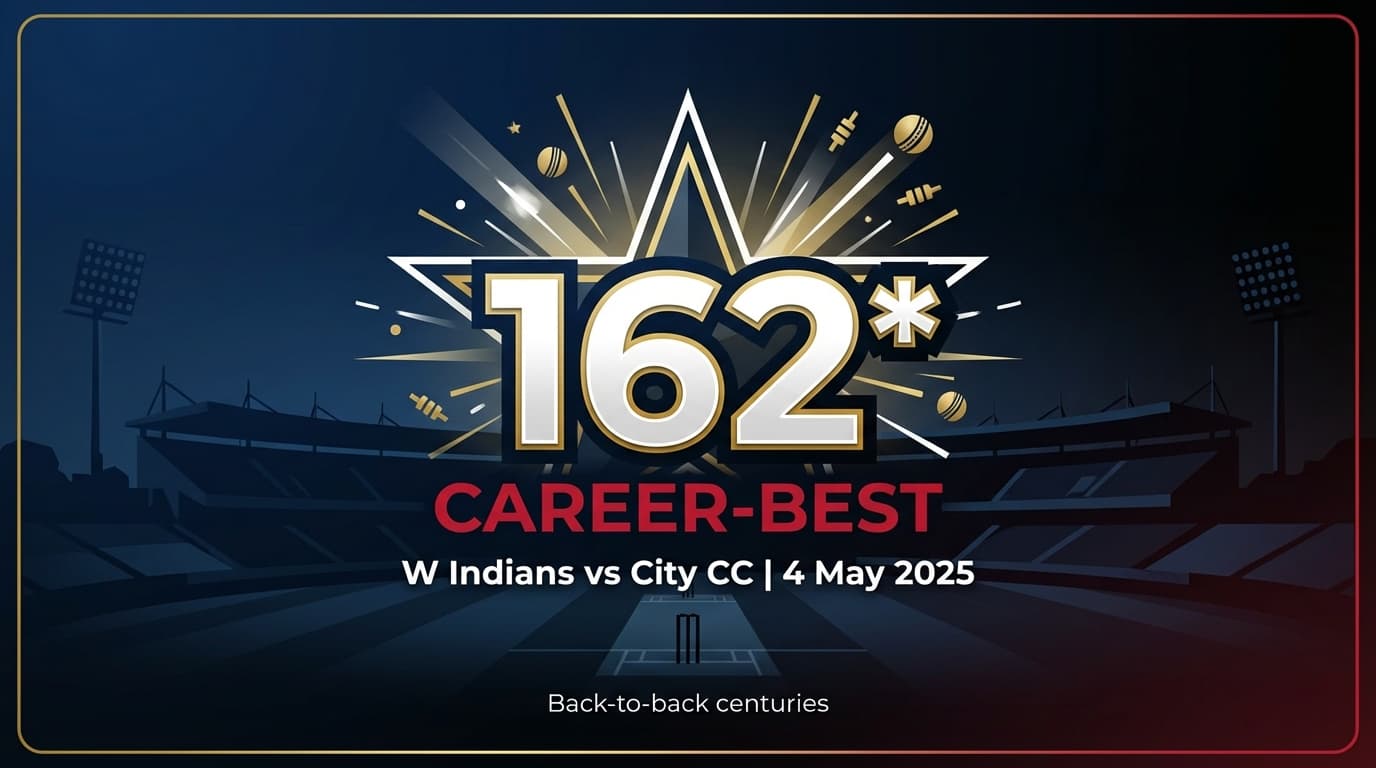 162 Not Out — My Career-Best Knock